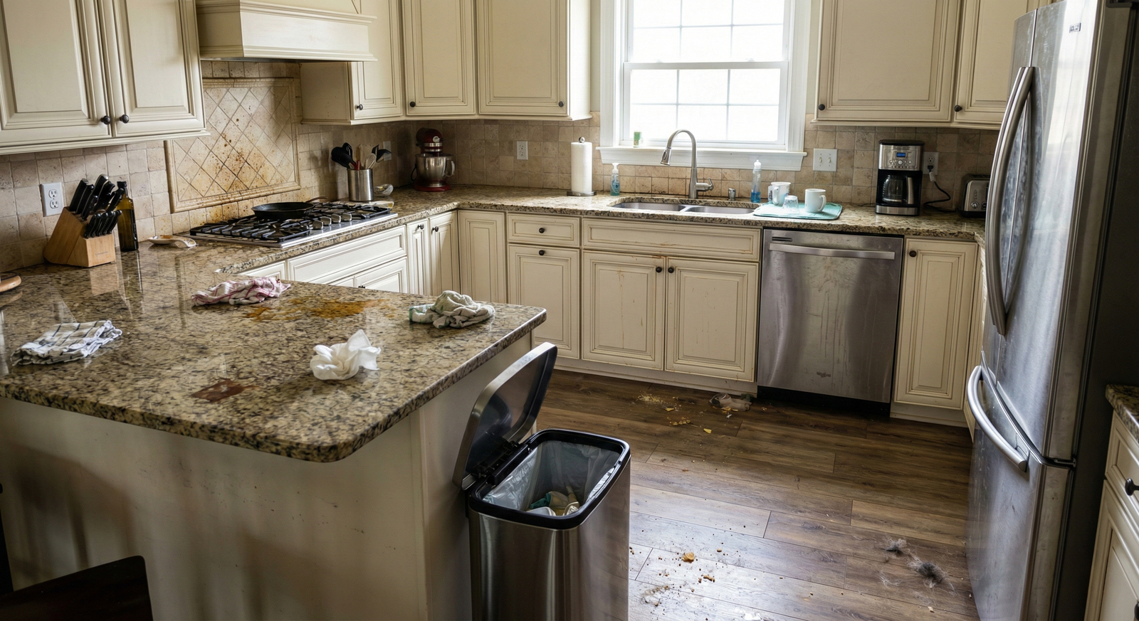 Messy Kitchen (Before)